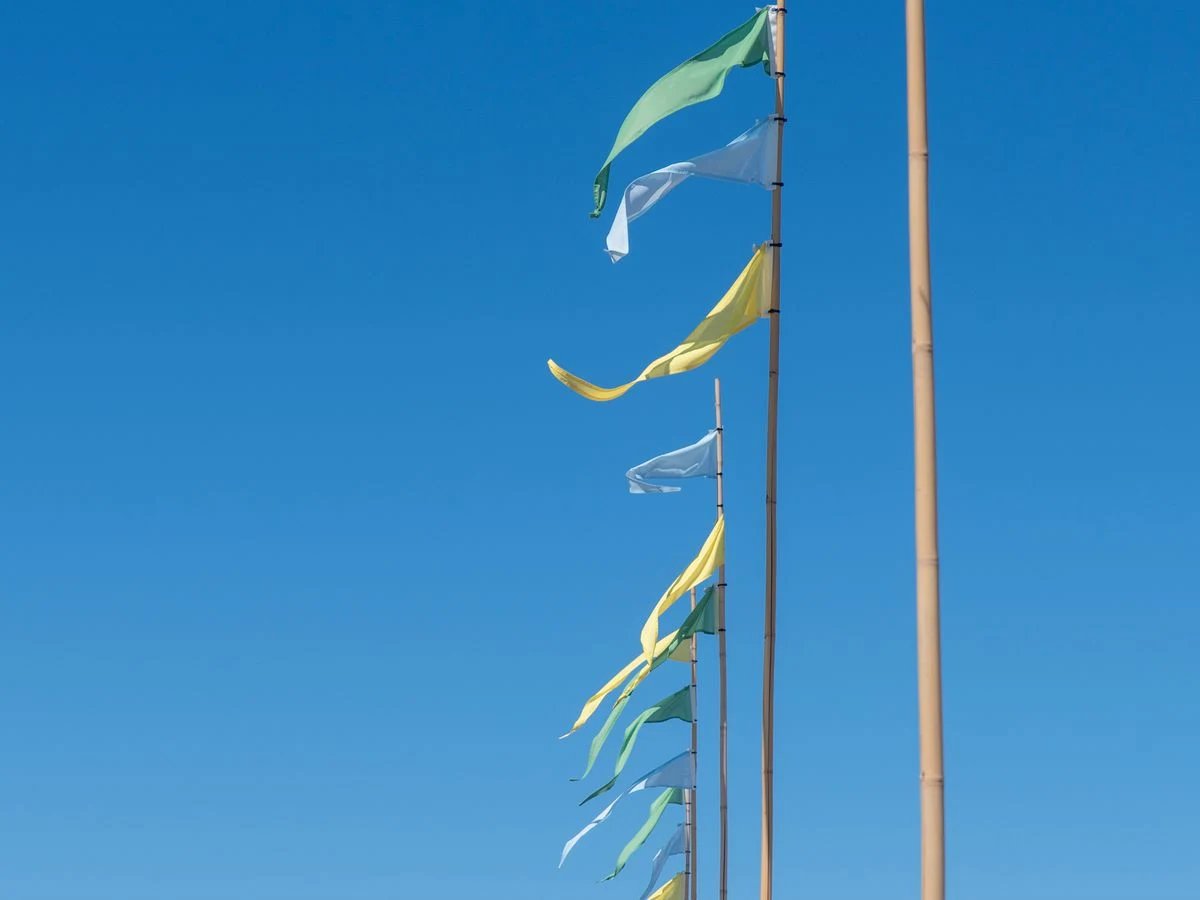 Sail flags outdoor